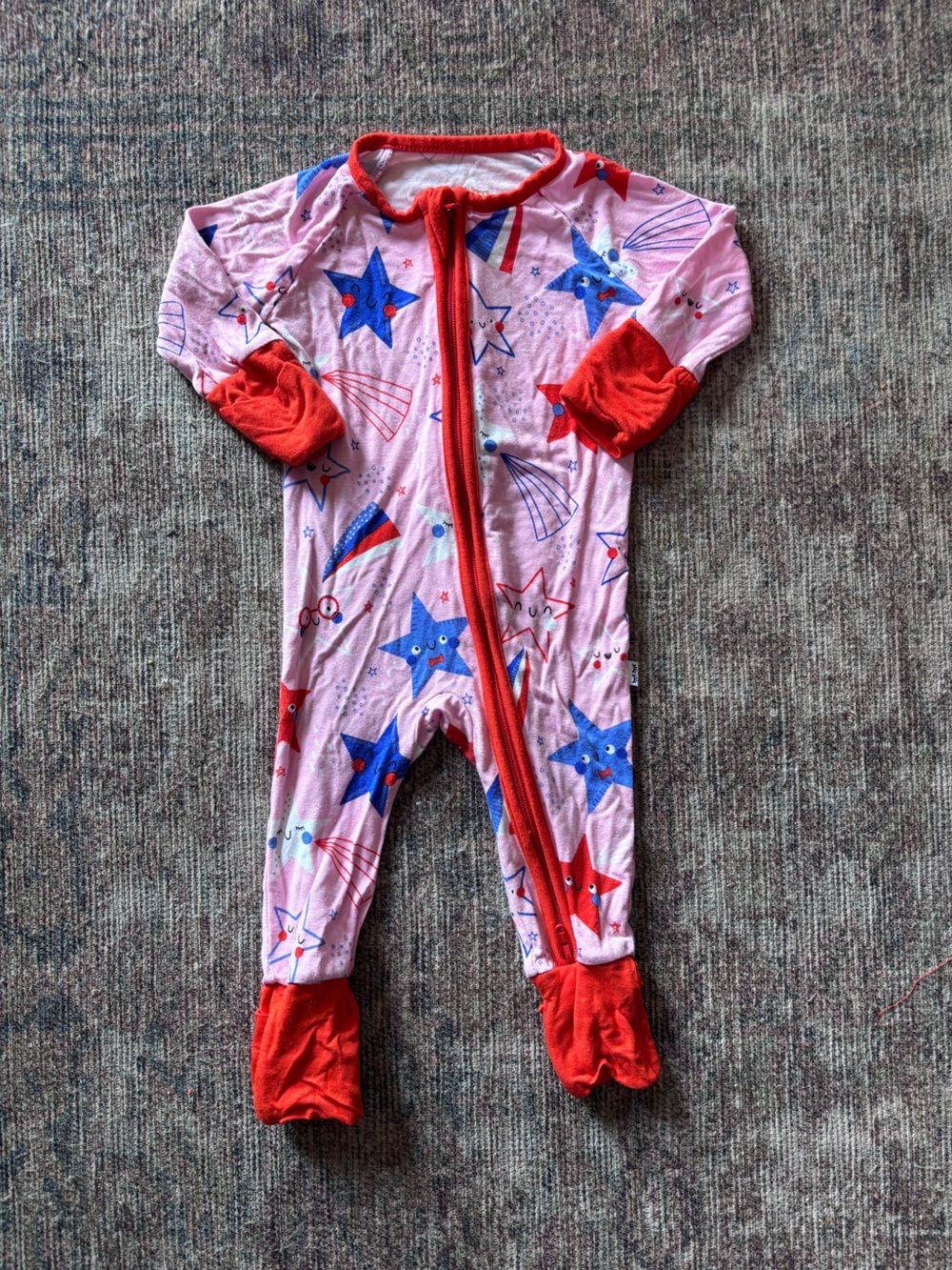 Little Sleepies Pink Stars and Stripes